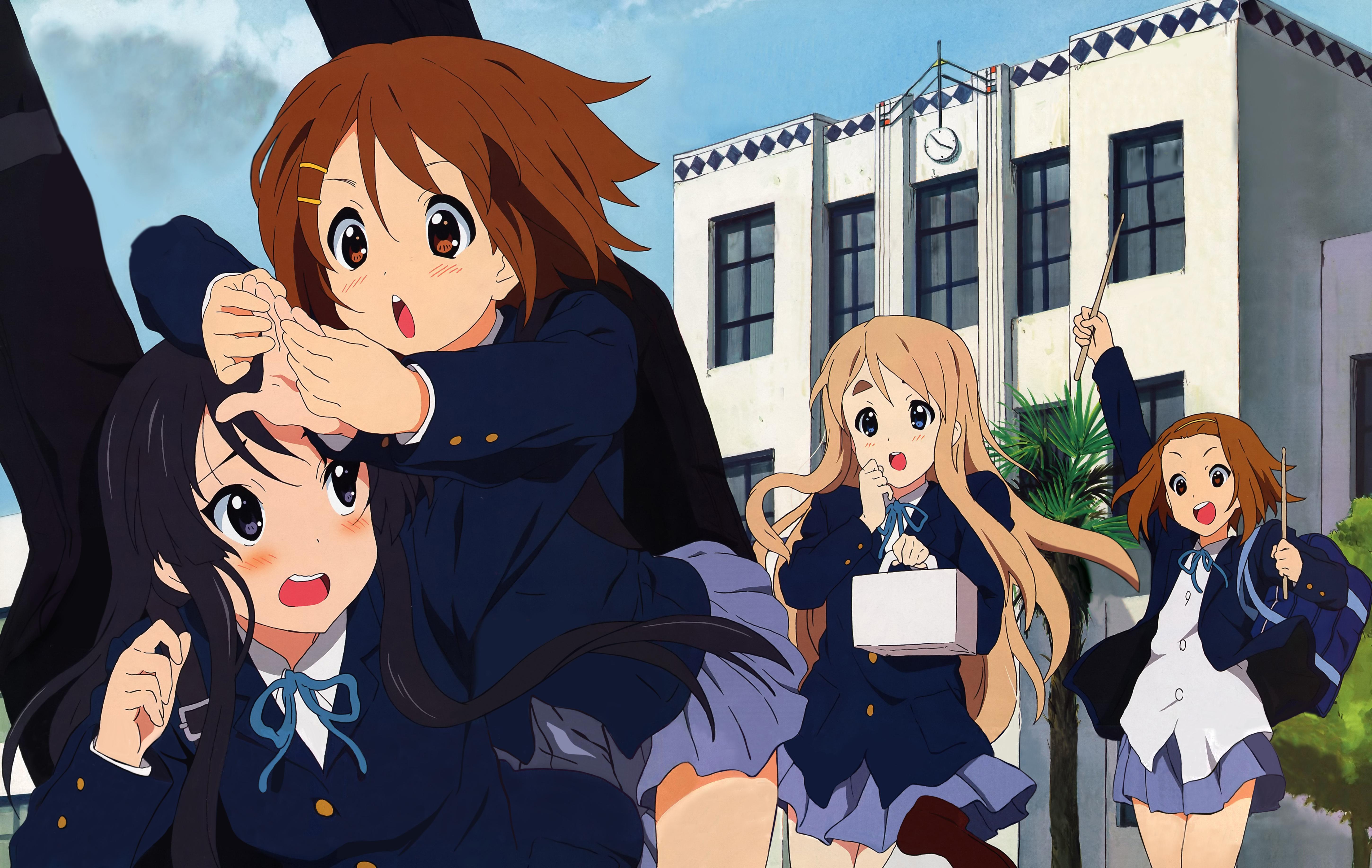 Akiyama Mio Hirasawa Yui Tainaka Ritsu And Kotobuki Tsumugi K On